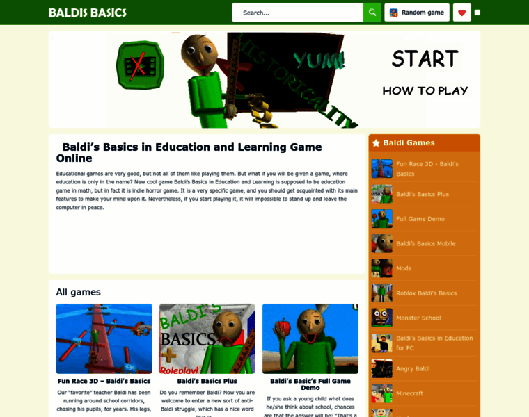 Baldis-basics.com thumbnail