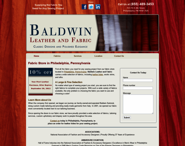 Baldwinleatherandfabric.biz thumbnail