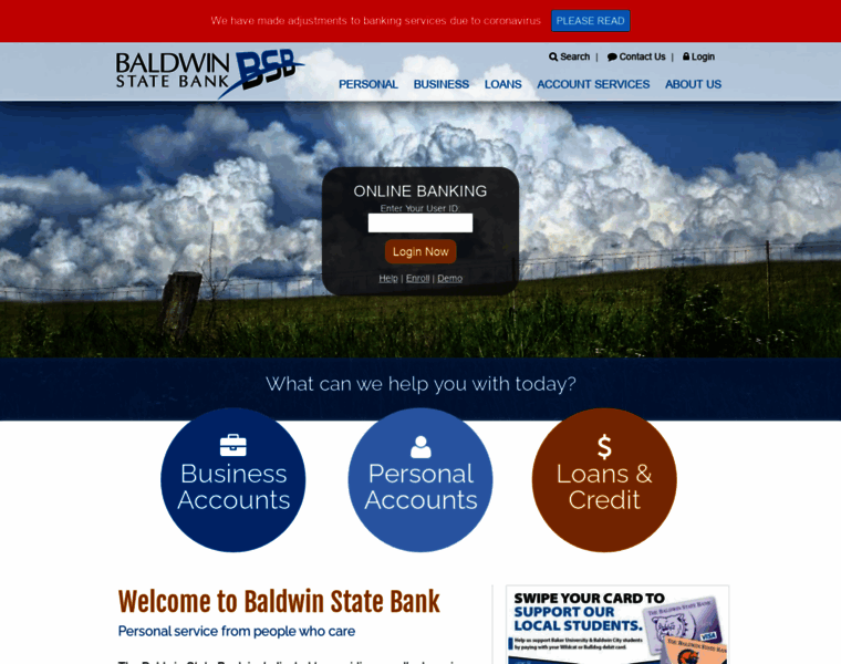 Baldwinstatebank.com thumbnail