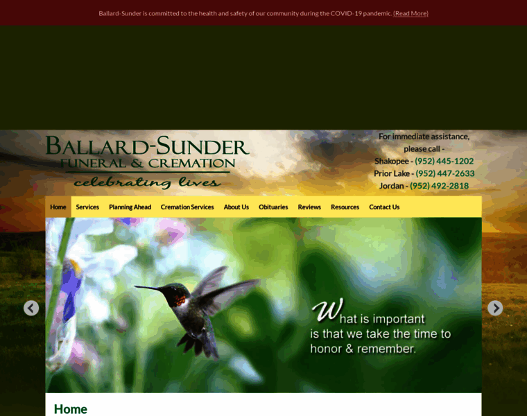 Ballardsunderfuneral.com thumbnail