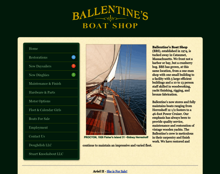 Ballentinesboatshop.com thumbnail