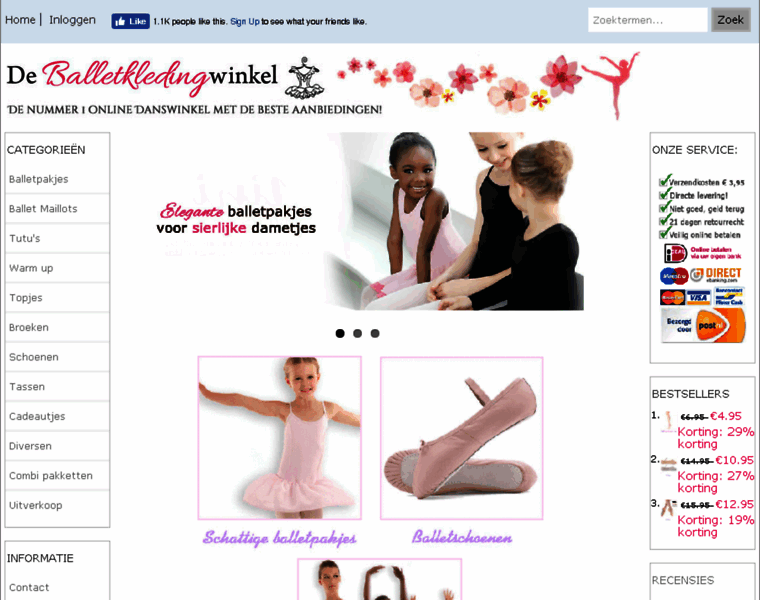 Balletkledingwinkel.com thumbnail