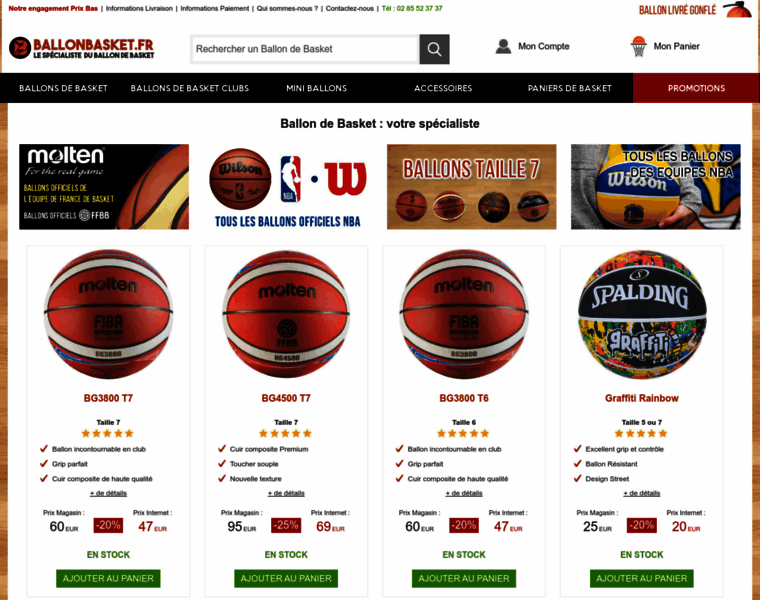 Ballonbasket.fr thumbnail