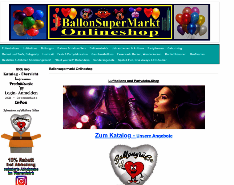 Ballonsupermarkt-onlineshop.de thumbnail