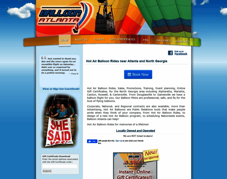 Balloonatlanta.com thumbnail