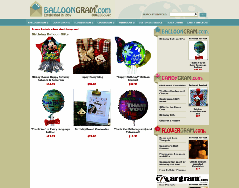Balloongram.com thumbnail