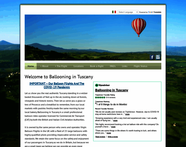 Ballooningintuscany.com thumbnail