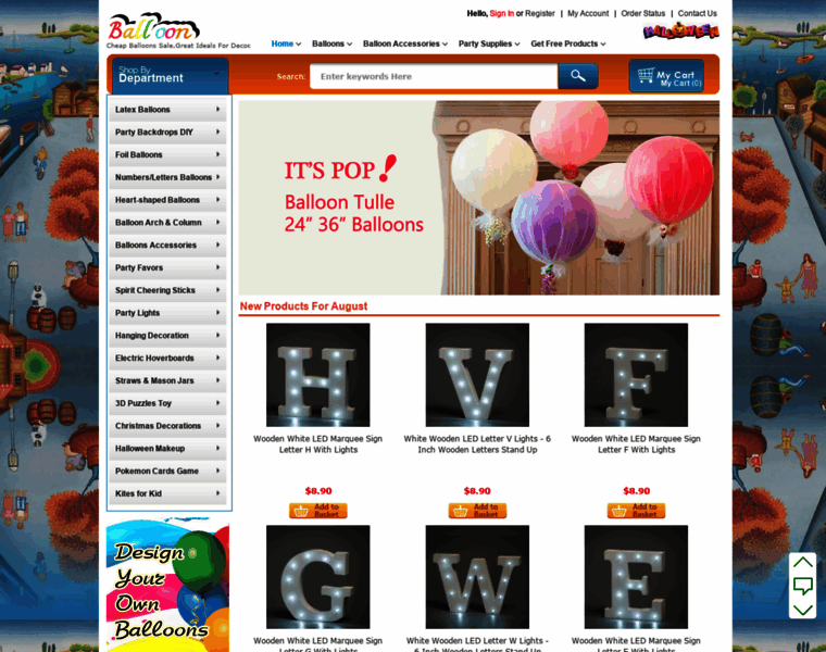 Balloonsale.us thumbnail