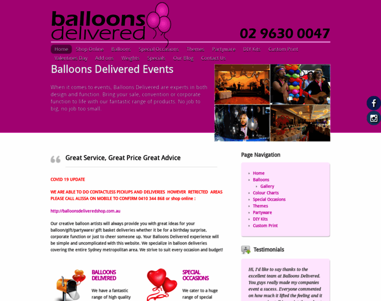 Balloonsdelivered.com.au thumbnail
