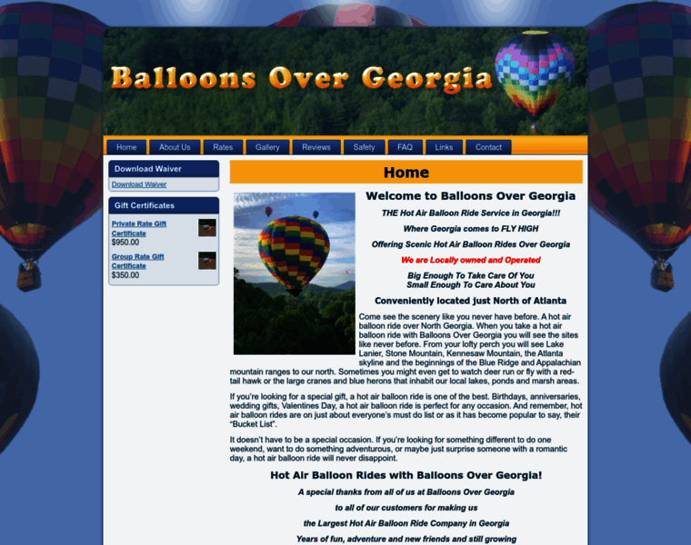 Balloonsovergeorgia.com thumbnail