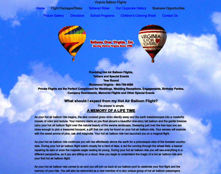 Balloonsovervirginia.com thumbnail