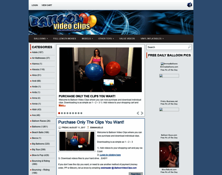Balloonvideoclips.com thumbnail
