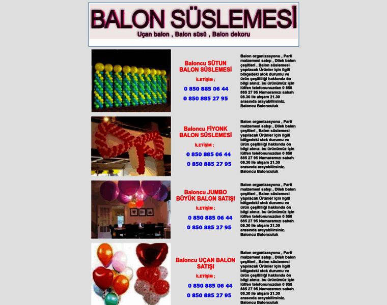 Balonsuslemesi.com thumbnail