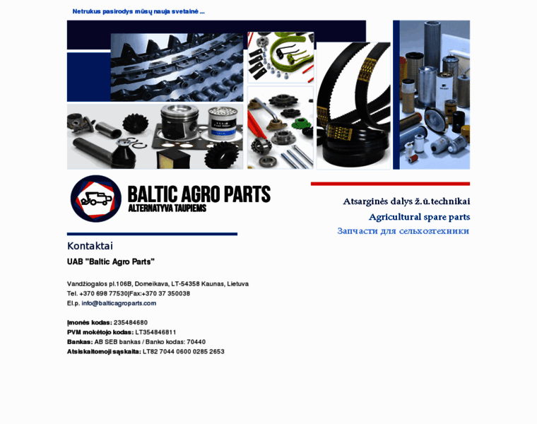 Balticagroparts.com thumbnail