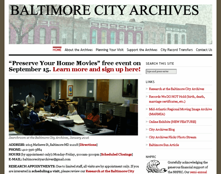Baltimorecityhistory.net thumbnail