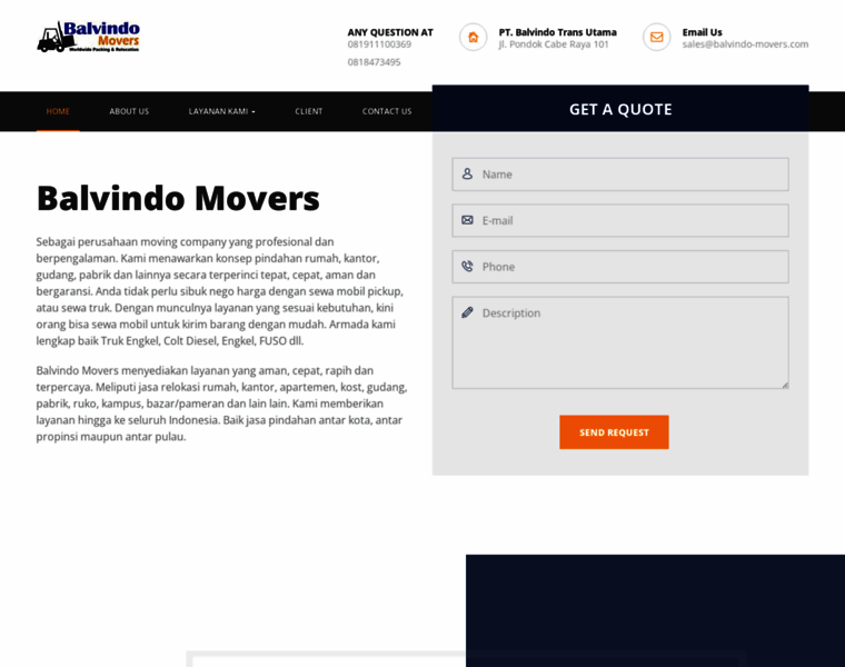Balvindo-movers.com thumbnail