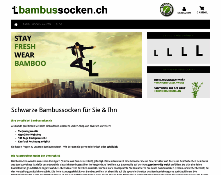 Bambussocken.ch thumbnail