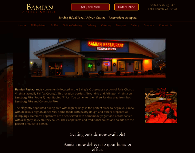 Bamianrestaurant.com thumbnail