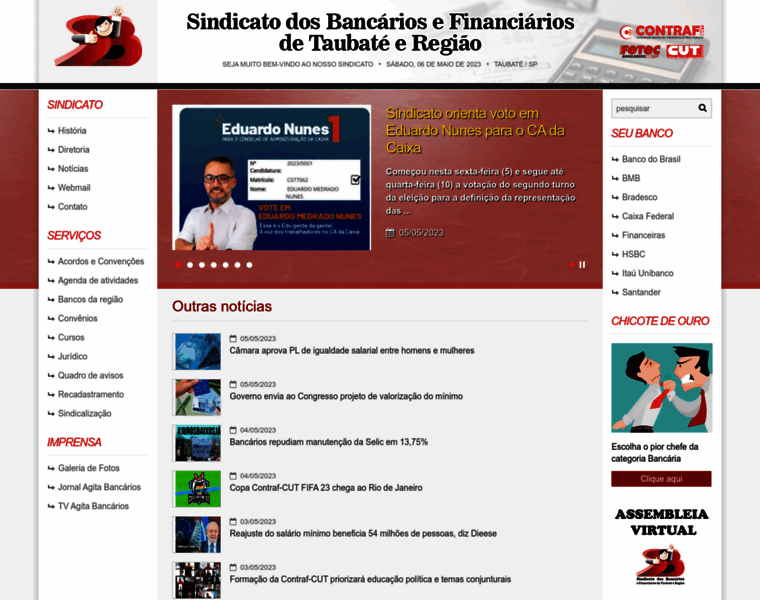 Bancariotaubate.com.br thumbnail