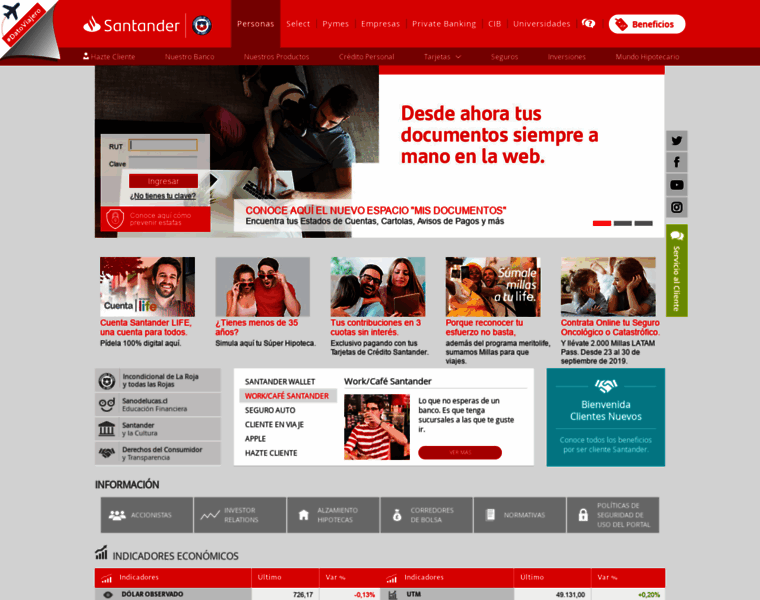 Bancosantander.cl thumbnail Bancosantander.cl thumbnail