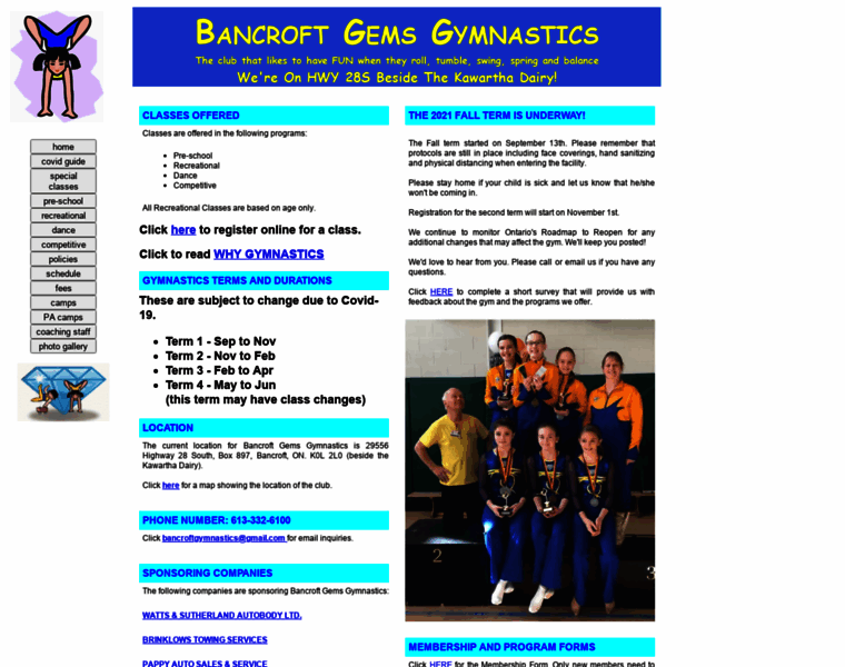 Bancroftgymnastics.com thumbnail