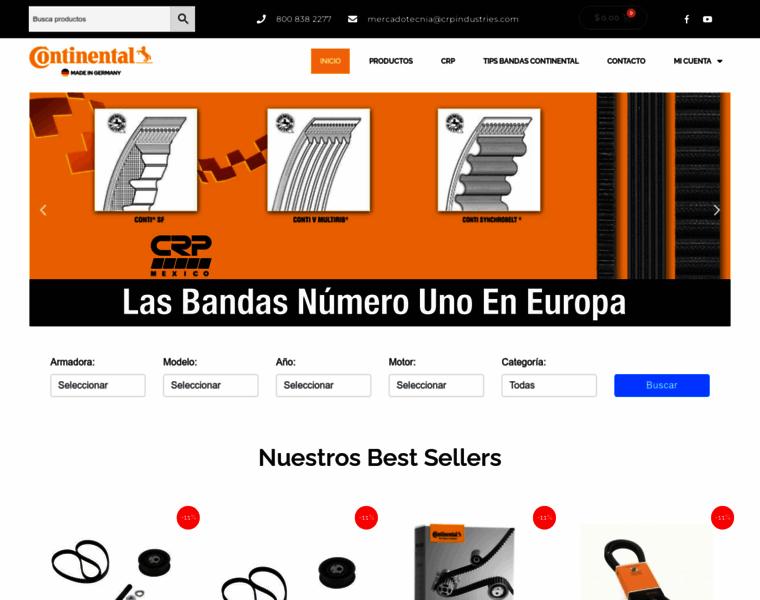 Bandas-continental.com.mx thumbnail