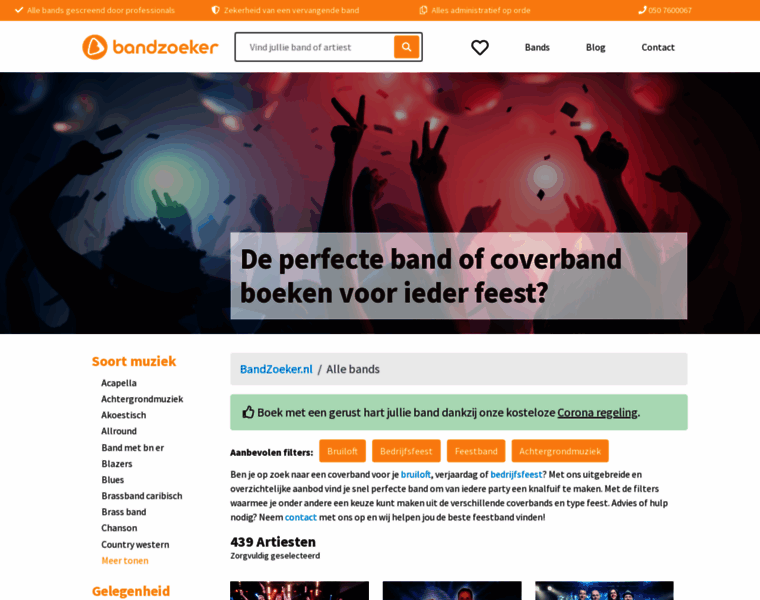 Bandzoeker.nl thumbnail