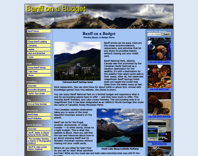 Banff-on-a-budget.com thumbnail