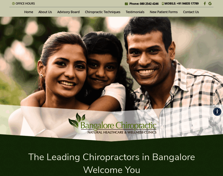Bangalorechiropractic.com thumbnail