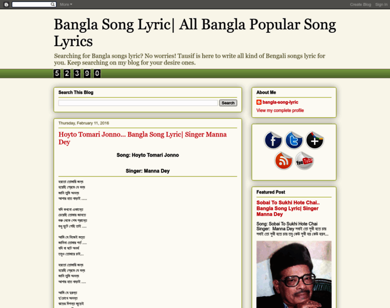 Bangla-song-lyric.blogspot.com thumbnail