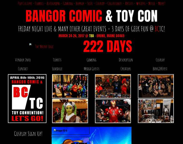 Bangorcomictoycon.com thumbnail