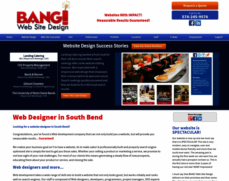 Bangwebsitedesignsouthbend.com thumbnail