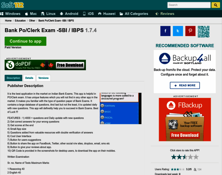 Bank-po-clerk-exam-sbi-ibps.soft112.com thumbnail