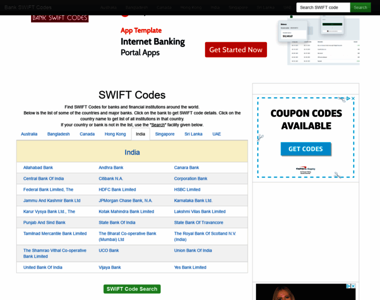 Bank-swift-codes.com thumbnail