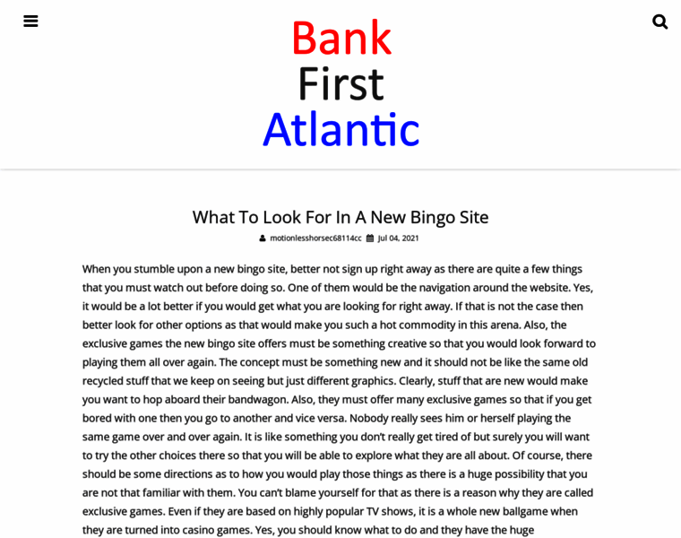 Bankfirstatlantic.com thumbnail