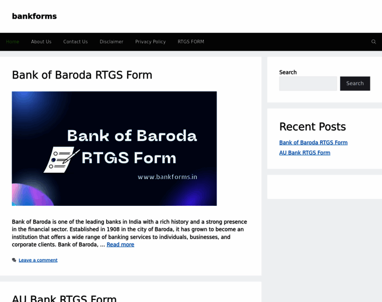 Bankforms.in thumbnail