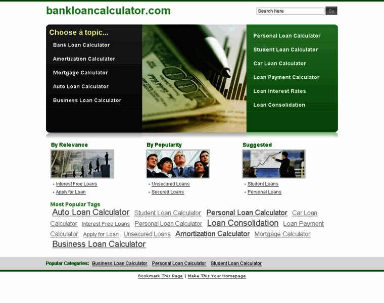 Bankloancalculator.com thumbnail