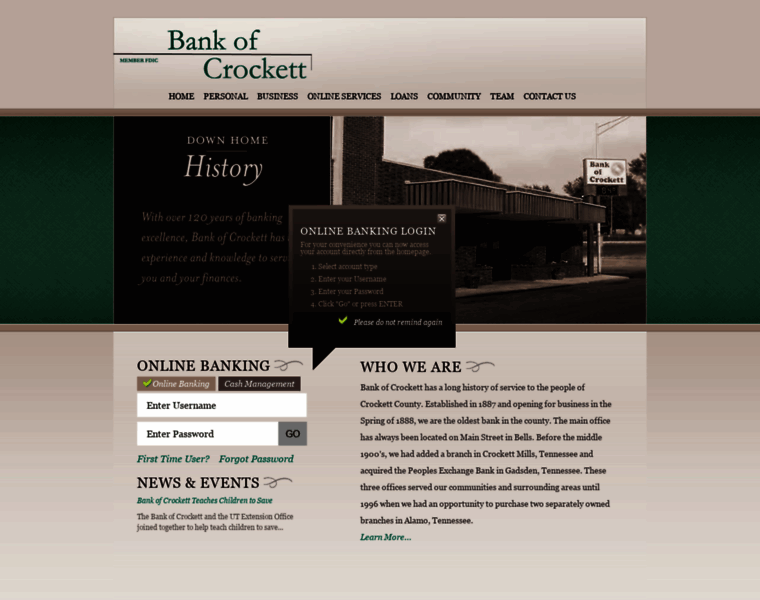 Bankofcrockett.com thumbnail