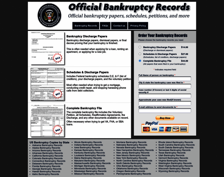 Bankruptcy-records.org thumbnail