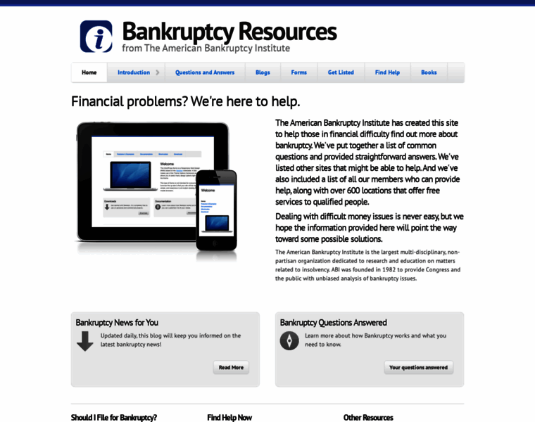 Bankruptcyresources.org thumbnail