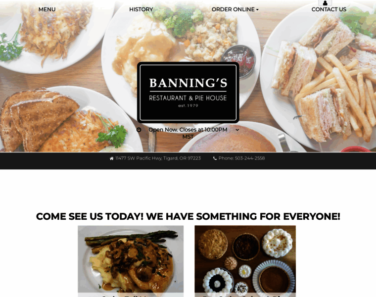 Banningsrestaurant.com thumbnail