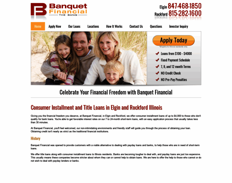 Banquetfinancial.net thumbnail