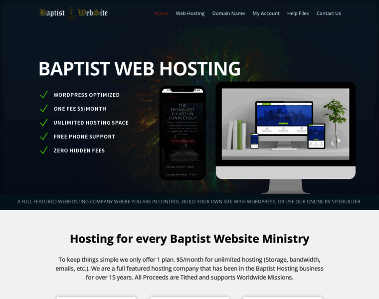 Baptistwebsite.com thumbnail
