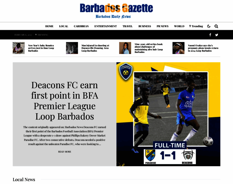 Barbadosgazette.com thumbnail