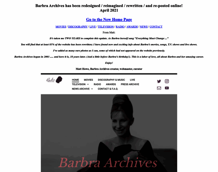 Barbra-archives.com thumbnail