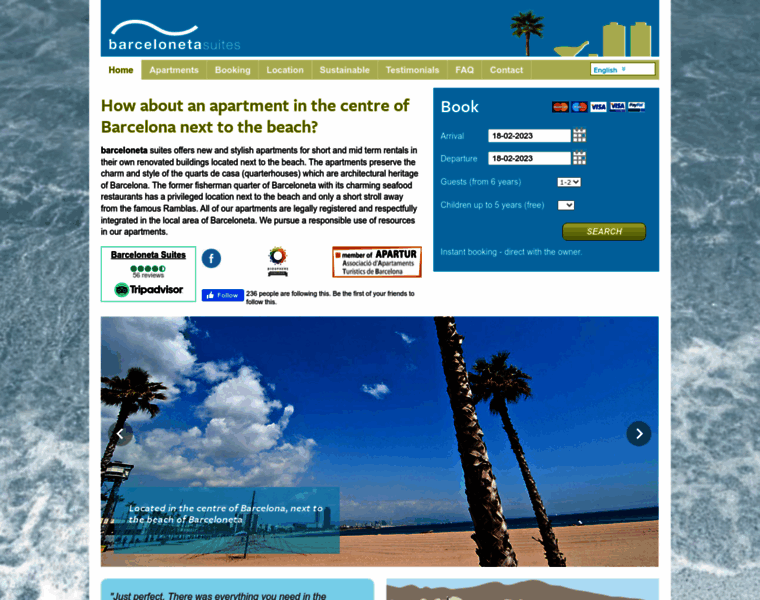 Barcelonetasuites.com thumbnail