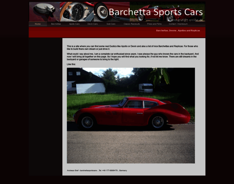 Barchettasportscars.com thumbnail