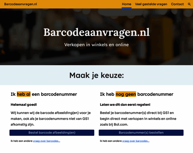 Barcodeaanvragen.nl thumbnail