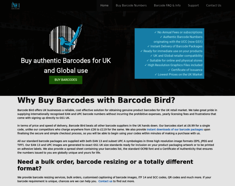 Barcodebird.co.uk thumbnail