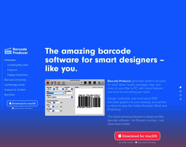 Barcodeproducer.com thumbnail